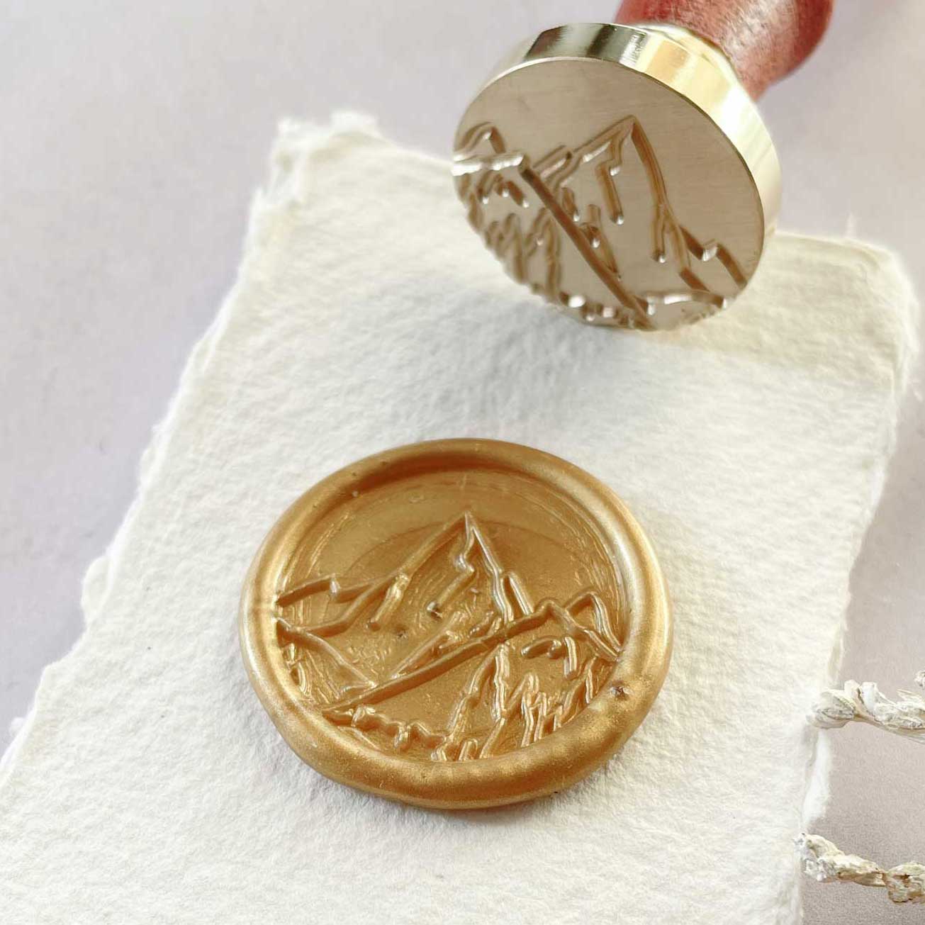 Mountain Peaks - Wax Seal  ImagineDIY   