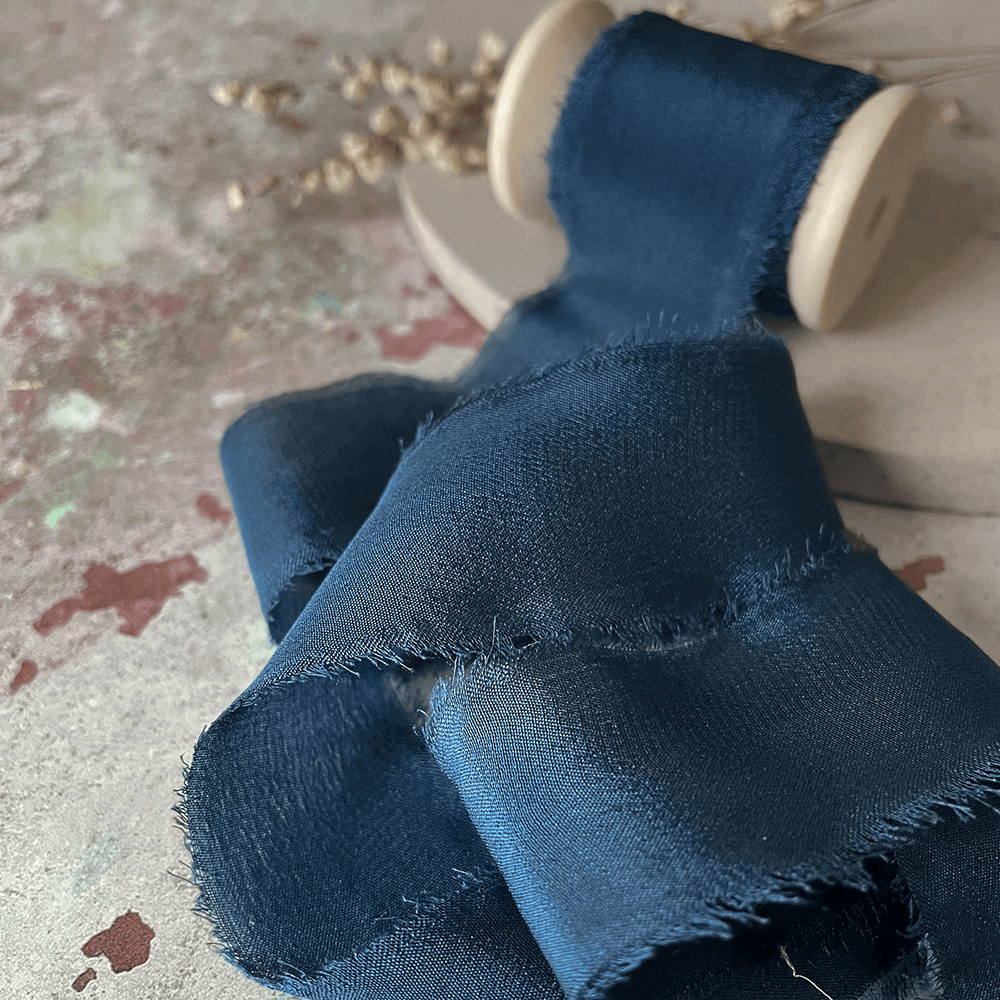 navy-blue-silk-ribbon-with-raw-edge