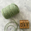 Cotton Lurex Twist Cord - Sage Green & Gold  ImagineDIY   