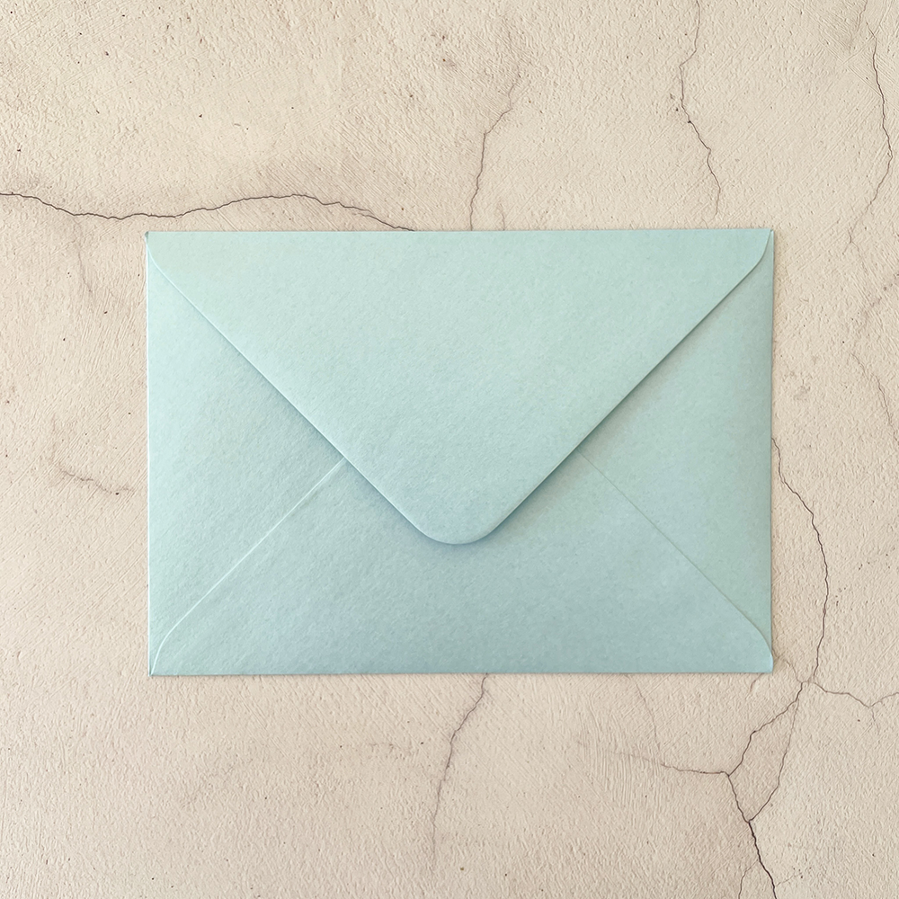 C6 Envelope - Pearlised Baby Blue  ImagineDIY   