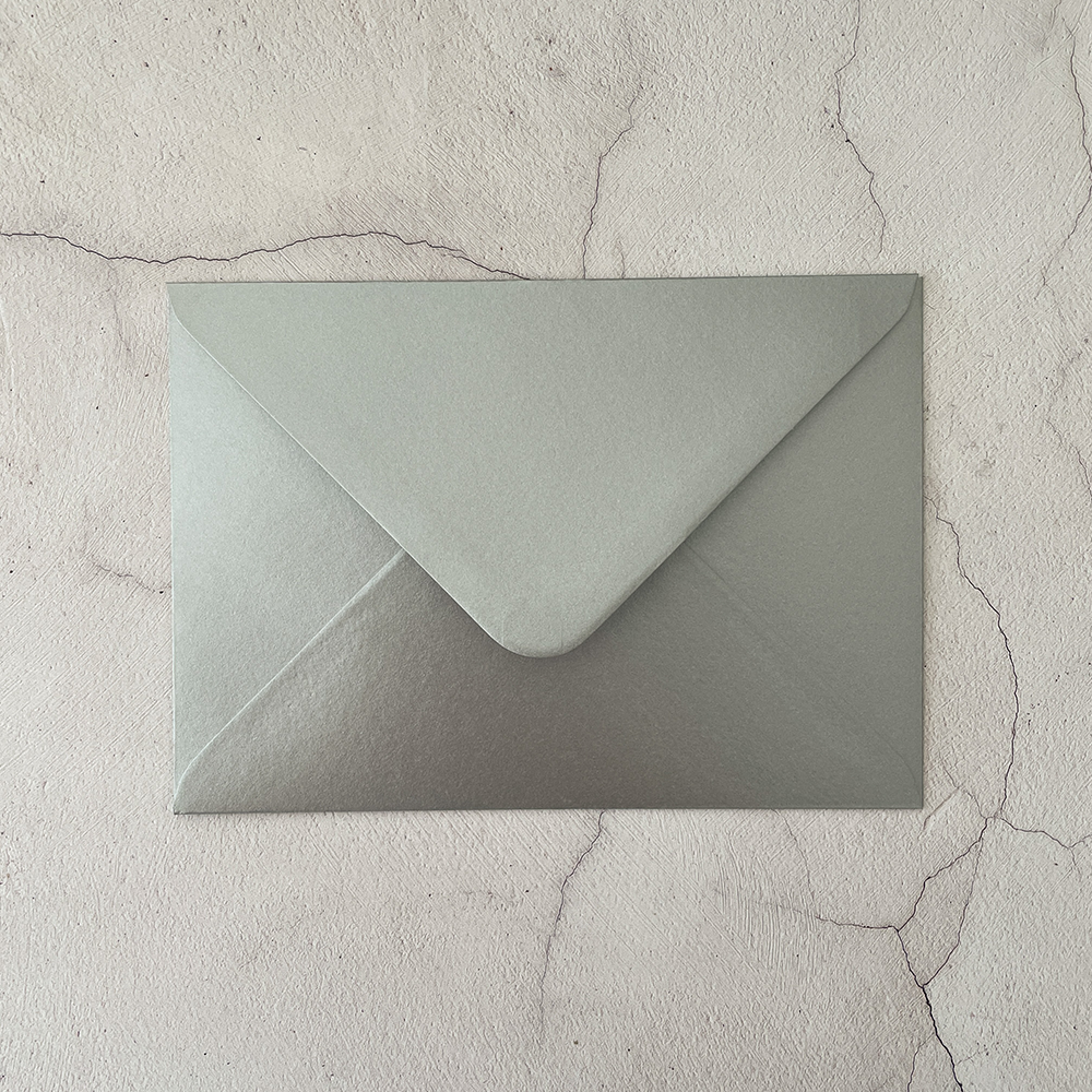 C6 Envelope - Pearlised Silver  ImagineDIY   