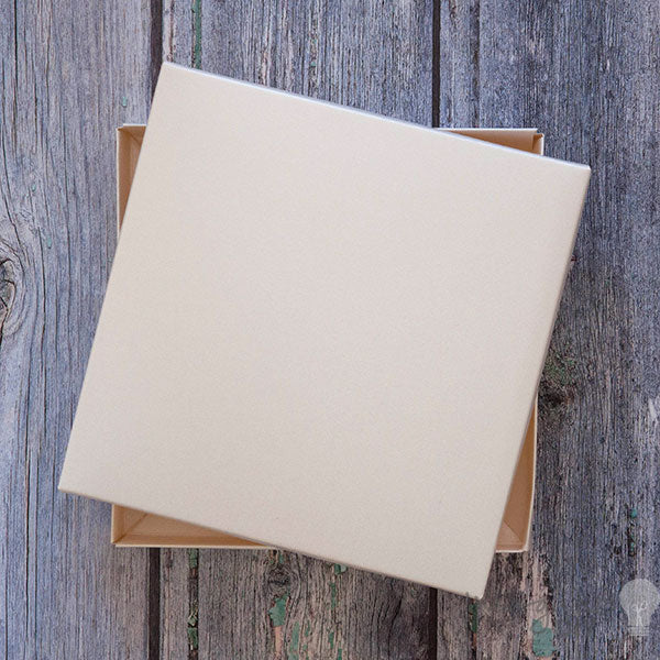 Square Card Box Pearlised Ivory | Invite Box for DIY | Imagine