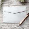 Luxury Pearlised White Envelope 19.5 x 13.5  ImagineDIY   