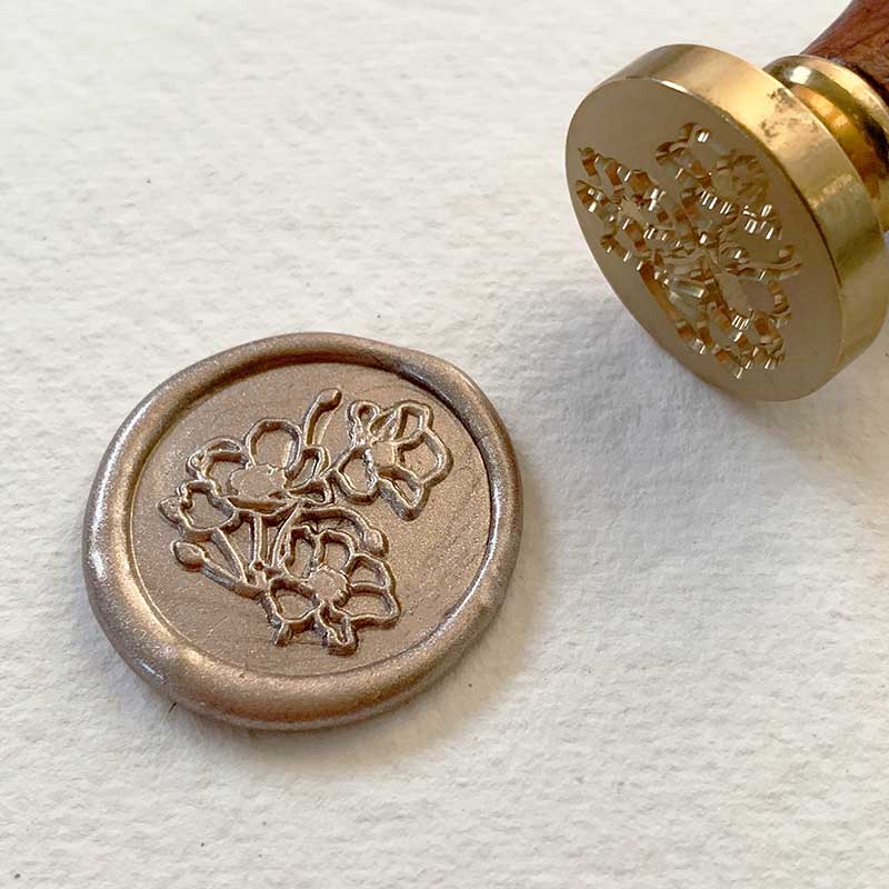 poppy-wax-seal-botanical-wax-stamp