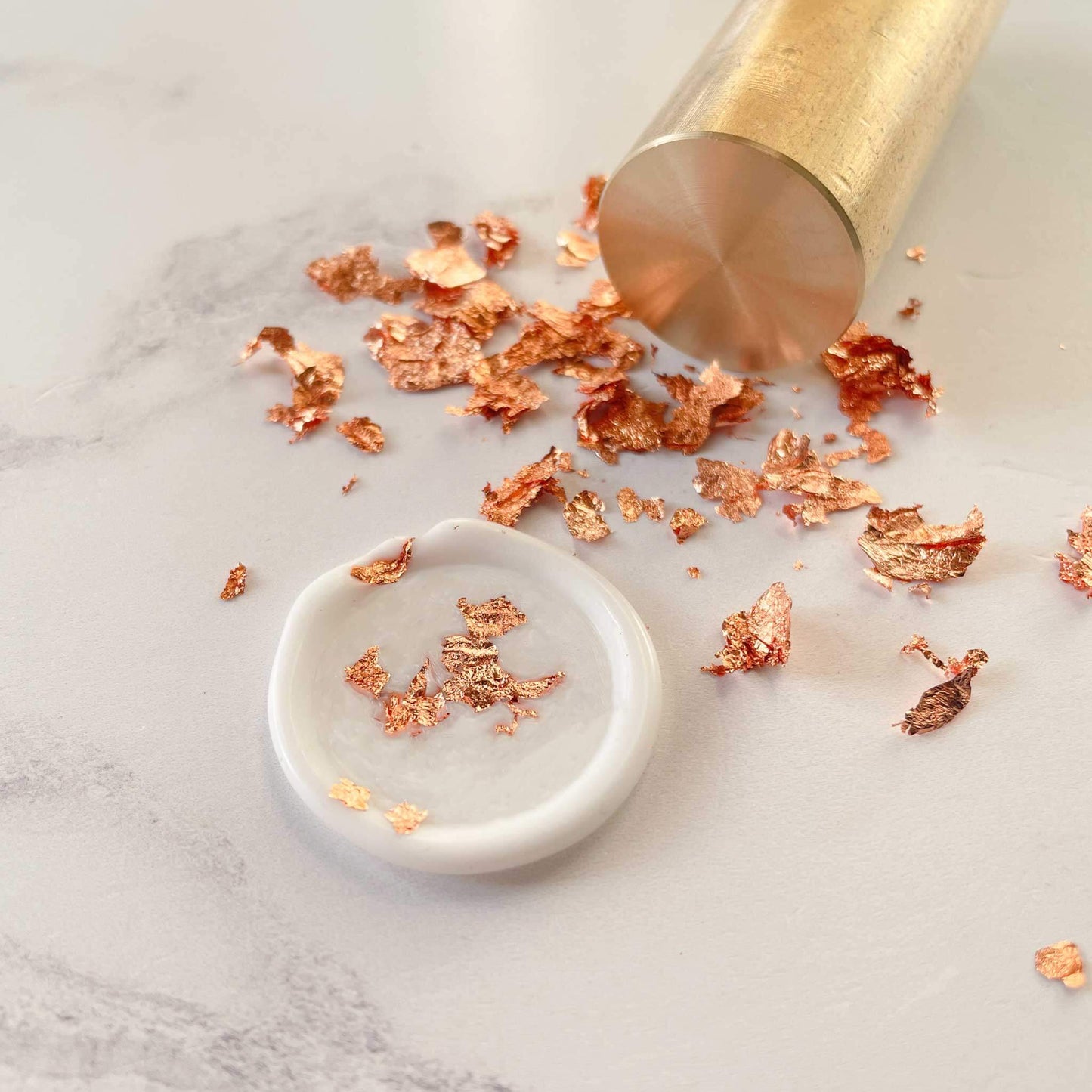 rose-gold-leaf-flakes-for-wax-seals
