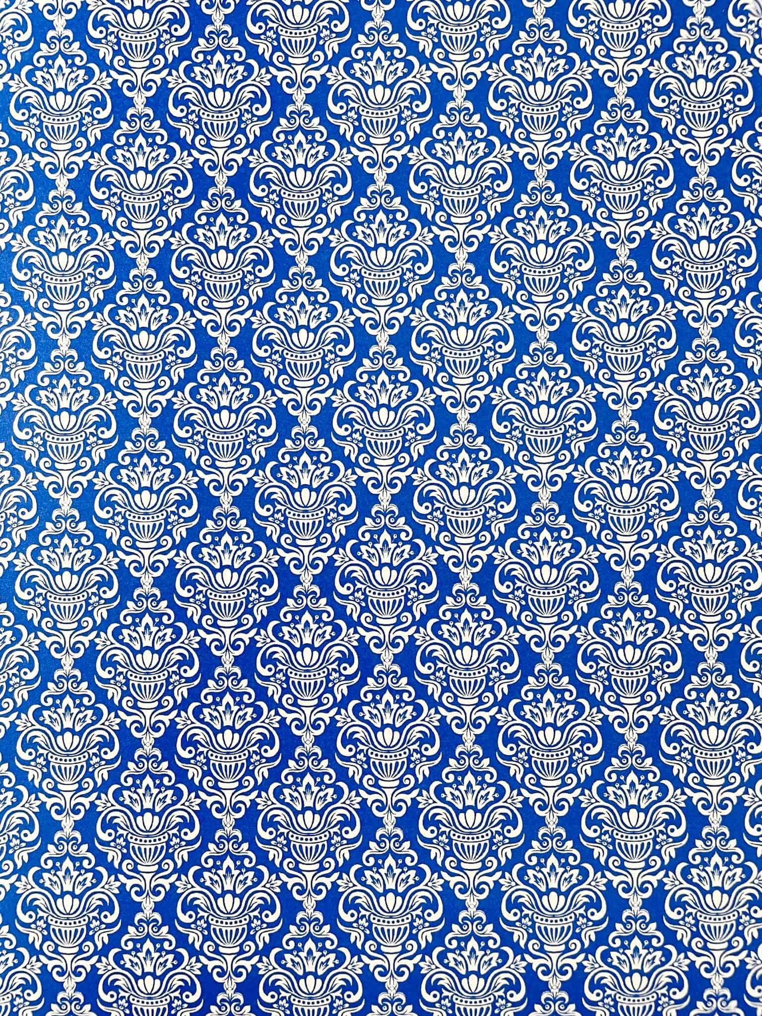 royal-blue-damask-pattern-paper