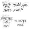 Save The Date Stamp Type 2  ImagineDIY   