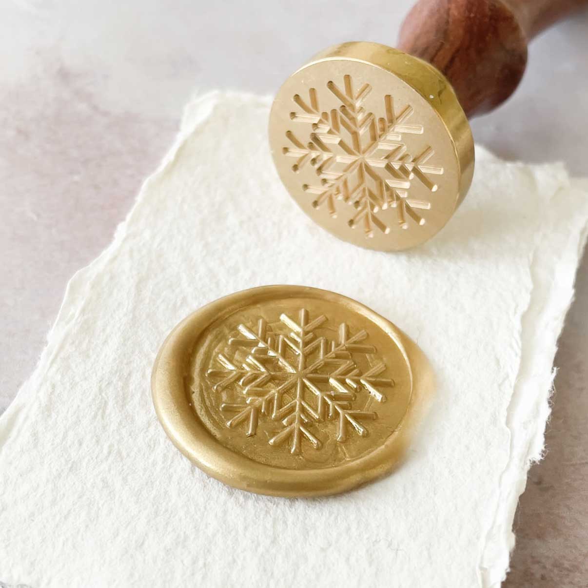 snowflake-wax-stamp-for-winter-invitations