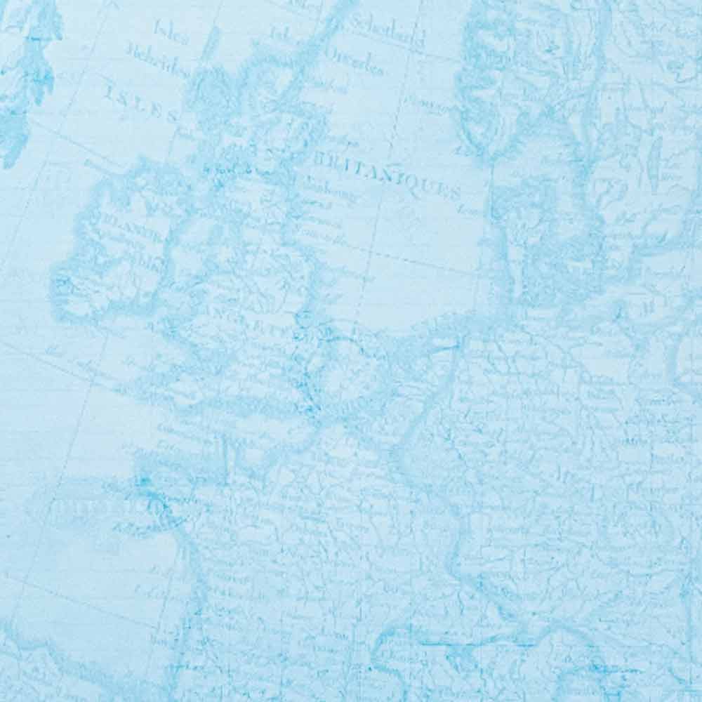 Francis Vintage Map in Blue  ImagineDIY   