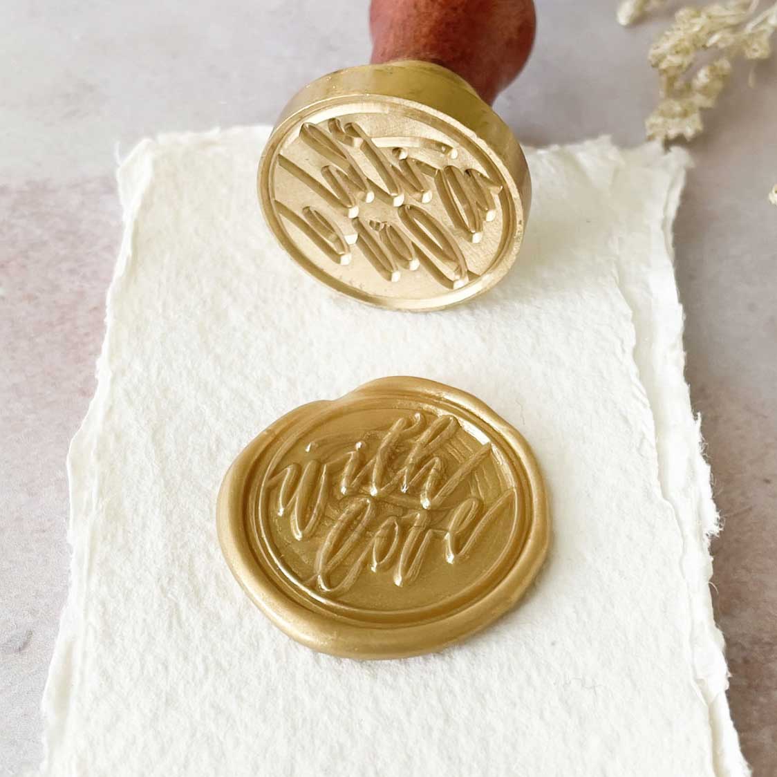 with-love-calligraphy-wax-stamp
